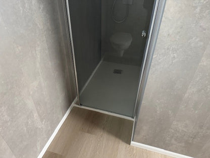 Onderhoudsvrij chalet/mantelzorgwoning 12.00 x 4.00 - 2 slaapkamers.79.950,-