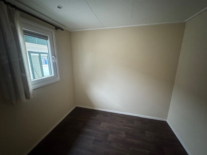 **TOP chalet 12.00 x 4.60 2 slaapkamers spiegelbeeld 59.950,-**